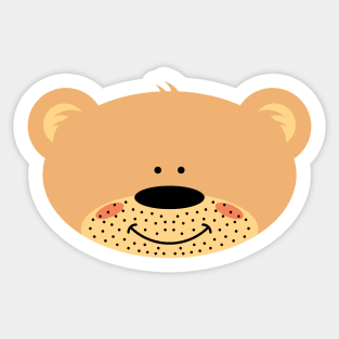 Teddy bear unshaved Sticker